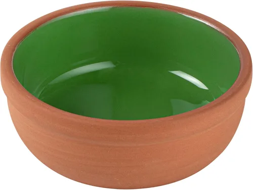 Vista 28 de Restaurantware-Terra Tek Cazuelas de Terracota de 2.7 Onzas, 2 Ollas de Arcilla Esmaltada Azul Para Cocinar - Listas para Horno, Aptas
