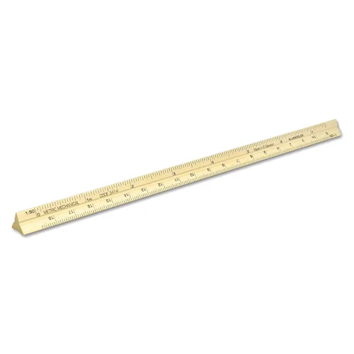 Vista 22 de Alumicolor Regla Métrica de Bolsillo para Arquitecto de Aluminio, 15CM, Negro