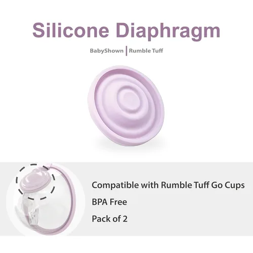 Vista 2 de BabyShown Rumble Tuff - Diafragma de silicona compatible con Rumble Tuff Go Cups Manos Libres Colección Copas, 2