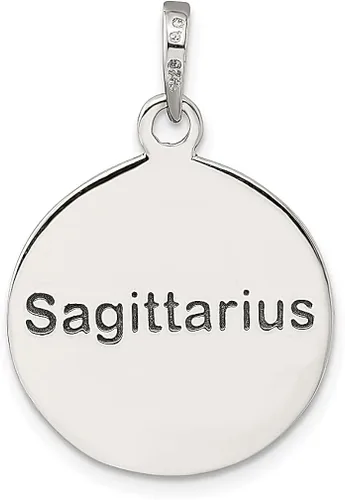 Vista 4 de Collar con colgante de plata de ley 925 con dije de horóscopo sagitario vintage del zodiaco, joyería fina de Sagitario para mujer, regalos para ella