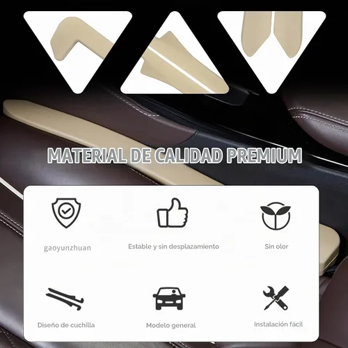 Vista 3 de Junecarp Paquete de 2 rellenos de espacio para asiento de automóvil, organizador flexible para evitar que los artículos se caigan, accesorios