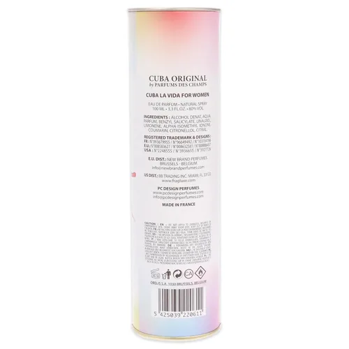 Vista 4 de Cuba La Vida Eau De Parfum Spray Fragancia para mujer, 3/3 onzas (I0080103)