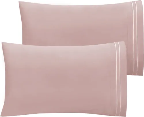 Vista 9 de Mejoroom Hotel Luxury Queen - Fundas de almohada de microfibra de 20 x 30 pulgadas, juego de 2 fundas de almohada suaves, acogedoras y transpirables