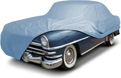 Vista 83 de iCarCover Funda de automóvil personalizada Premium para Chrysler Imperial 1957-1975, resistente, impermeable, para todo tipo de clima, lluvia Negro