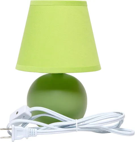 Vista 10 de Simple Designs LT2008-GRN - Lámpara de mesa de cerámica con globo mini, color verde (Paquete de 18)