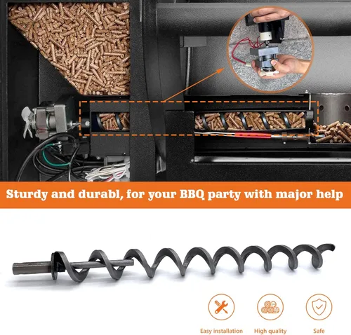 Vista 6 de Kit de bujes de motor de barrena de encendido directo de 17 pulgadas, repuesto para parrillas de pellets Traeger Eastwood 22, Fremont, Lil Tex Elite