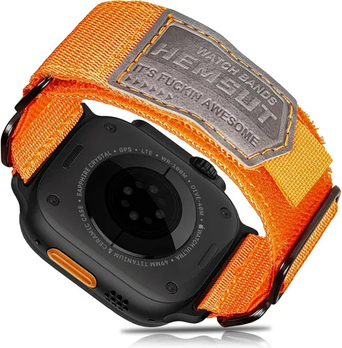 Vista 20 de Hemsut Compatible con Correa de Apple Watch, Correa Deportiva de Nylon Super Resistente con Diseño de Bucle Tejido para iWatch