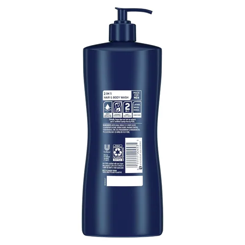 Vista 2 de Suave Gel de baño 2 en 1 para hombre 28 oz