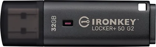 Vista 2 de Kingston Ironkey Locker+ 50 G2 32GB Unidad USB cifrada FIPS 197 Protección AES-XTS Seguridad con contraseñas múltiples USB 3.2 Gen 1