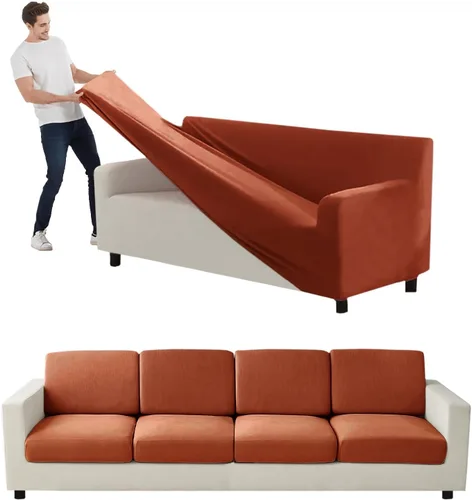 Vista 84 de Funda para Sofá de Terciopelo, Fundas Elásticas para Sofá para Funda Principal Separada/Respaldos y Cojines de Asiento, Funda para Sofá, para Fundas