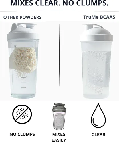 Vista 6 de TruMe Clean - Polvo de electrolitos BCAA vegano - Cereza - 2:1:1 sin azúcar sin sucralosa BCAA Aminoácidos Suplemento para mujeres/hombres