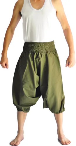 Vista 10 de Siam Trendy Pantalones de estilo japonés para hombre Talla única Todos Marrón Negro