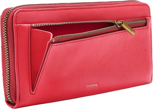 Vista 3 de Fossil Logan - Embrague con cremallera alrededor acolchado cereza Cherry Quilted talla única