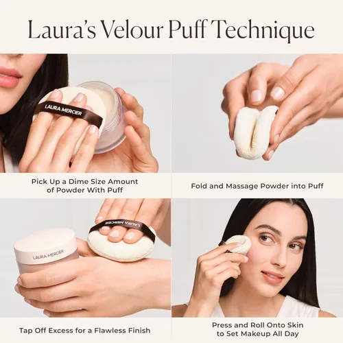 Vista 2 de Laura Mercier Soplo de polvo suelto de terciopelo para mujer
