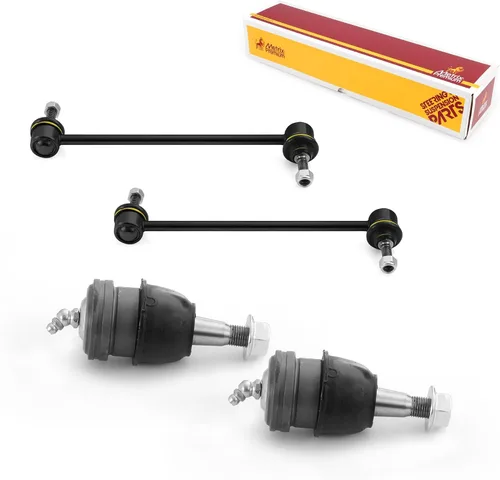 Vista 236 de Metrix Premium Chassis Parts - Juego de 4 piezas de articulación de rótula superior y barra estabilizadora delantera para Ford Ranger RWD 1998-2011