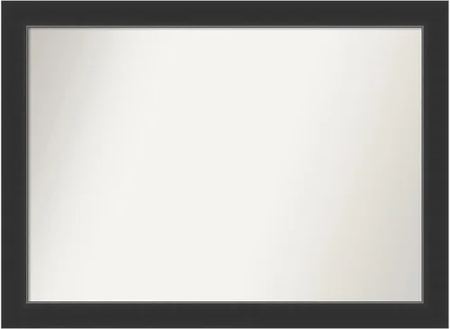 Vista 108 de Amanti Art Espejo personalizado, espejo de baño negro Astor, espejo de pared o espejo de tocador de baño sobre el fregadero (25 x 25 pulgadas)