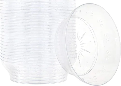 Vista 10 de PLASTICPRO Cuencos de plástico duro de 6 onzas – Cuencos de helado desechables transparentes de calidad premium, paquete de 20