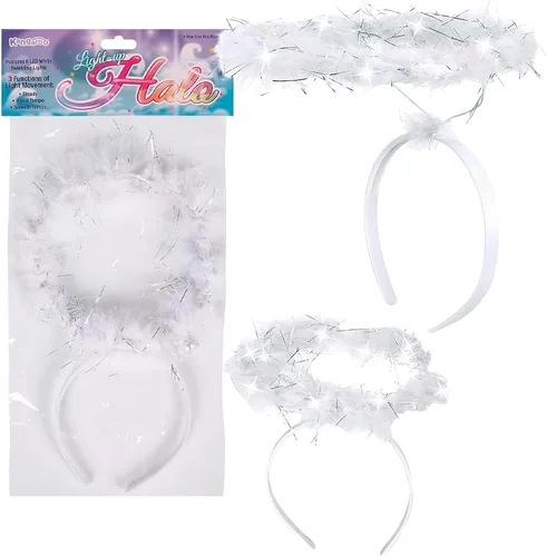 Vista 2 de Diadema de halo de ángel con luz color blanco LED ángel halo