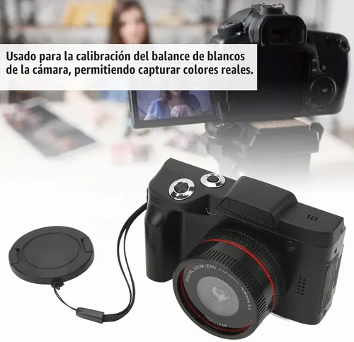 Vista 3 de Cámara digital, cámara de vlogging HD de 16 megapíxeles, cámara compacta con zoom digital de 16X, cámara selfie, grabación en bucle, cámara digital