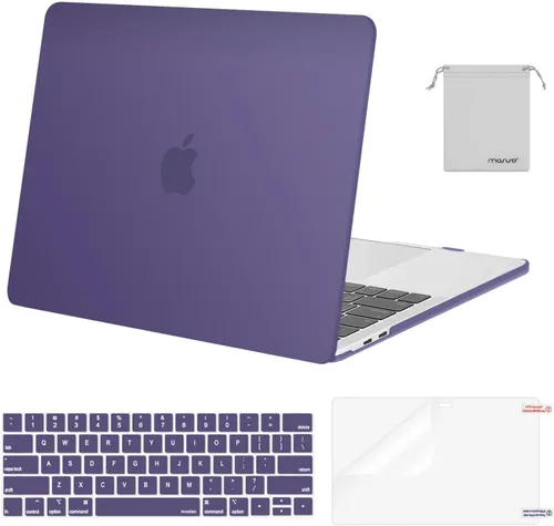 Vista 25 de MOSISO - Carcasa rígida de plástico, cubierta de teclado, protector de pantalla y bolsa de almacenamiento para MacBook Pro 13 pulgadas/33 cm