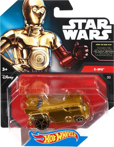 Vista 3 de Hot Wheels Vehículo C3PO de personajes de Star Wars