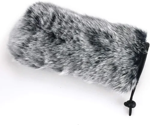 Vista 7 de YOUSHARES Micrófono Deadcat Parabrisas - Protector de Viento al Aire Libre Micrófono Parabrisas Manguito de Piel Ajuste Personalizado para Rode Fur