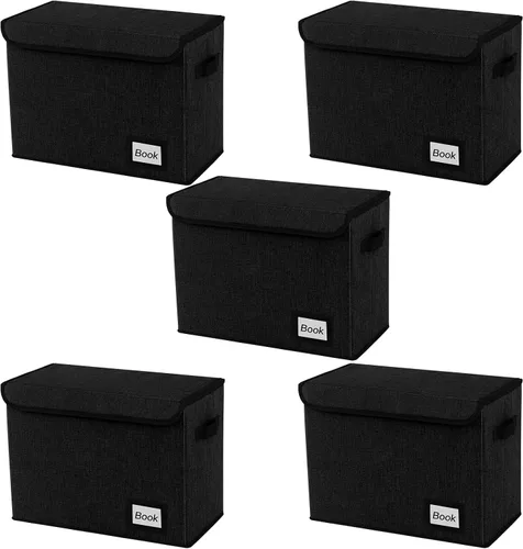 Vista 23 de Caja de Almacenamiento de Cómics, 15.8" X 7.8" X 11.8", Resistente Plegable Contiene 160-180 Cómics Contenedor Organizador Estante