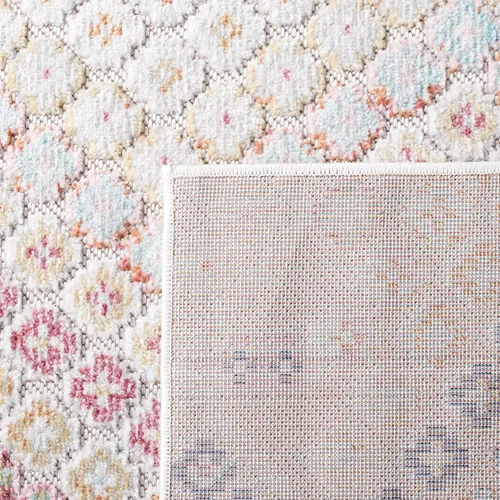 Vista 7 de SAFAVIEH Cabana Collection - Alfombra para pasillo, 2 pies 2 pulgadas x 9 pies, color azul óxido y marfil, diseño bohemio de cheurón, no desprende