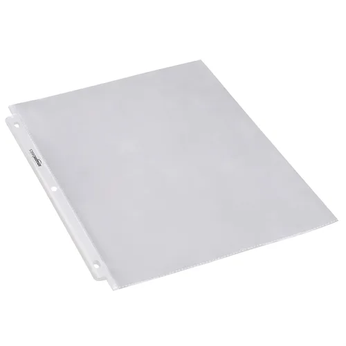 Vista 3 de Amazon Basics Protectores de hojas resistentes para almacenamiento de páginas, transparentes, paquete de 100