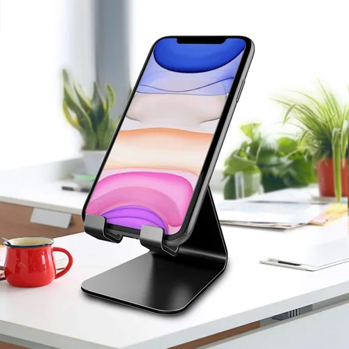 Vista 3 de CreaDream Soporte para Teléfono Celular, Base, Soporte, Soporte de Escritorio de Aluminio Compatible con Switch, Todos los Teléfonos Inteligentes