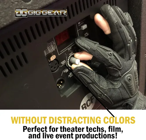 Vista 4 de GIG GEAR ONYX Heavy Duty Safety Gloves with Finger Access-Touchscreen Gloves for Utility Construction and Theater Live Events