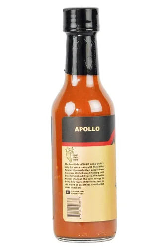 Vista 4 de Hot Ones The Last Dab Apollo - Salsa picante hecha con ingredientes naturales y sabores extra picantes, la única salsa picante en el mundo hecha