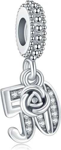 Vista 35 de Amufer S925 Charms for Women, compatible with Pandora Bracelets and Necklaces, Jewelry Gift