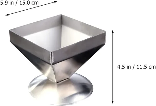 Vista 2 de DOITOOL Onigiri - Molde de acero inoxidable pirámide para tartas de carne, forma de triángulo, forma de relleno de alimentos, moldeador de arroz