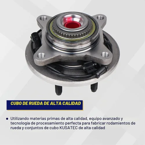 Vista 3 de KUSATEC 515043 Cojinete de rueda delantera y conjunto de cubo