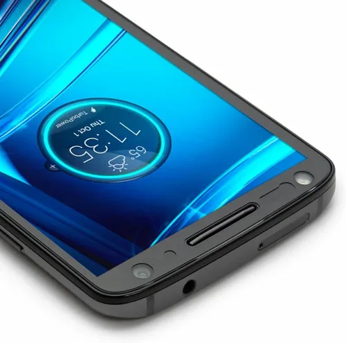 Vista 5 de ArmorSuit MilitaryShield - Protector de pantalla para Motorola Droid Turbo 2, cobertura máxima, película transparente HD antiburbujas