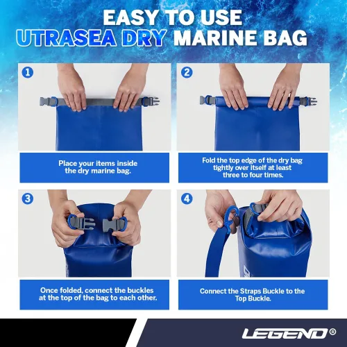 Vista 3 de Legend UltraSEA Bolsa seca impermeable - 5L, azul