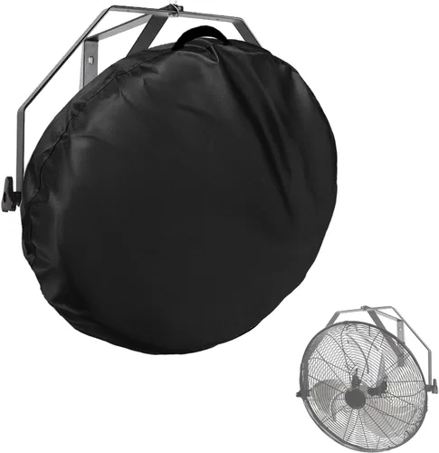 Vista 11 de Bitubi Cubierta de ventilador de tambor industrial, fundas impermeables para ventilador de exterior, compatible con ventilador de tambor industrial