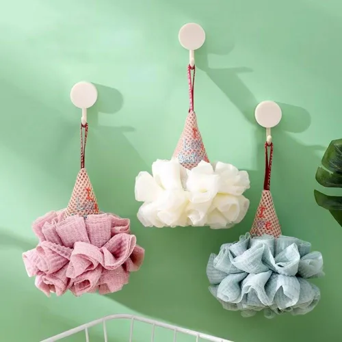 Vista 8 de Pelotas de baño de helado para niños, esponja de ducha para baño, limpiador corporal, depurador, esponja exfoliante para la piel, accesorios de baño