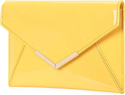 Vista 2 de Dexmay - Bolso de mano para mujer, de piel de charol, bolso de vestir plegable