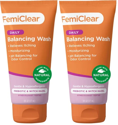 Vista 10 de FemiClear Lavado diario femenino calmante – Lavado de cuidado femenino para picazón y piel irritada, productos de higiene femenina, esenciales