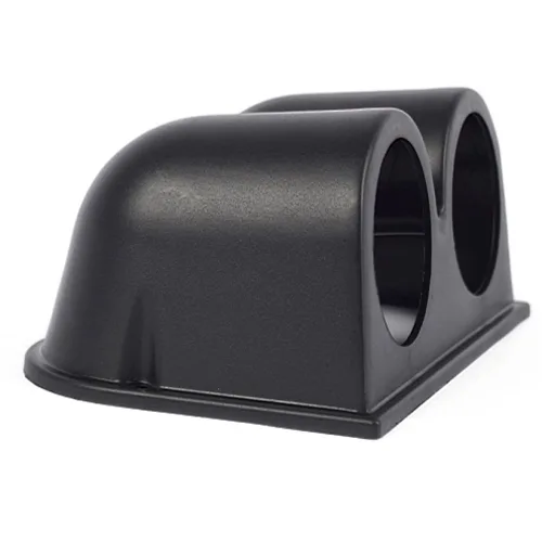 Vista 2 de E Support™ montura de 2" con un hueco para tablero para montar manómetros medidores para auto, ajuste universal, color negro Soporte universal