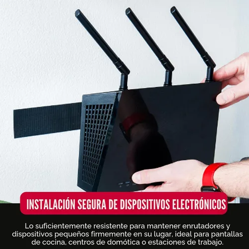 Vista 3 de Cinta resistente marca VELCRO Rollo de 12 pies Adhesivo fuerte con respaldo pegajoso que sostiene hasta 10 libras Sujetadores de fuerza