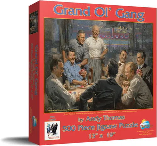 Vista 2 de SUNSOUT INC - Grand Ol' Gang - Rompecabezas de 500 piezas por artista: Andy Thomas, tamaño acabado 13 x 19 pulgadas, MPN # 19387