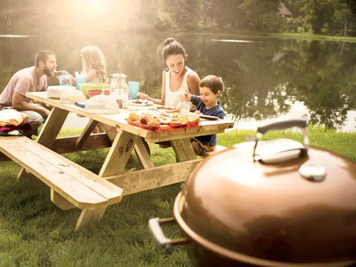 Vista 16 de Weber Original Kettle - Parrilla premium de carbón vegetal para cocinar al aire libre y barbacoa, 22 pulgadas, cobre