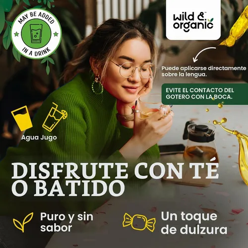 Vista 7 de Wild & Organic Eyebright Herb Tintura - Suplemento de soporte ocular - 2 fl oz