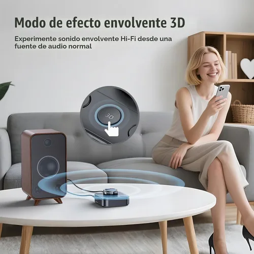 Vista 6 de Receptor Bluetooth para estéreo casero, adaptador RCA Bluetooth para óptica