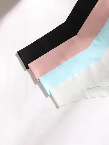 Vista 5 de Milumia Tangas sin costuras con estampado de leopardo para mujer, 6 piezas, ropa interior de tiro bajo