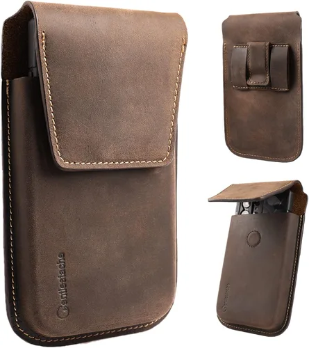 Vista 8 de Gentlestache Funda de Cuero para Teléfono para Galaxy S25 S24 S23 - Soporte de Funda para Teléfono Celular para iPhone 17 17 Pro 16 Pro 16 15 Pro