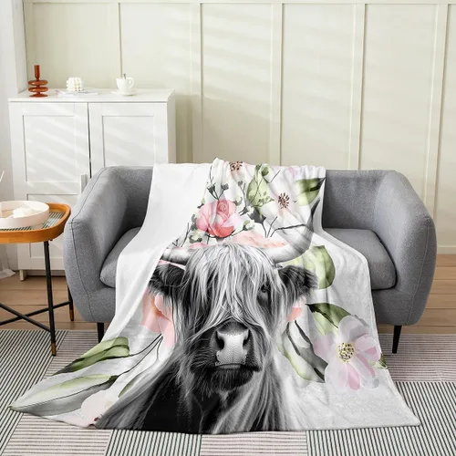 Vista 12 de Erosebridal Manta de hojas para niños, niñas y hombres, manta de forro polar colorida, manta de cama de hojas de mandala bohemio, 30 x 40 pulgadas